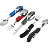 4-in-1 Folding Camping Cutlery Set