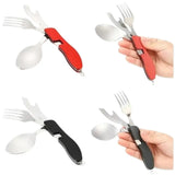 4-in-1 Folding Camping Cutlery Set