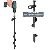 Screw-In Ground Anchors with Swing Adapter & Cross Handle (Pack of 4)
