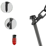 Screw-In Ground Anchors with Swing Adapter & Cross Handle (Pack of 4)