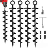 Heavy-Duty Spiral Ground Anchors (pack of 4)