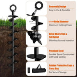 Heavy-Duty Spiral Ground Anchors (pack of 4)