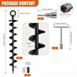 Heavy-Duty Spiral Ground Anchors (pack of 4)