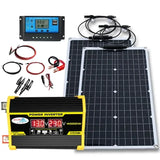 200W Solar Panel & Inverter Kit 12V–220V