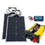 200W Solar Panel & Inverter Kit 12V–220V