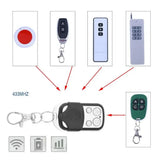 433MHz 4-Button Garage Door Remote Control