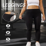 5-Pack of Women's High-Waisted Workout Leggings (various sizes and colours available)