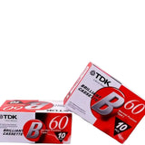 60 Minute Blank Cassette Tapes for Audio Recording (5PCS)