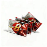 60 Minute Blank Cassette Tapes for Audio Recording (5PCS)