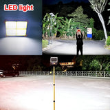 500W Solar Rechargeable Flood Light IP66 Waterproof Portable Camping & Emergency Lantern Power Bank