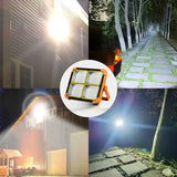 Solar Rechargeable Flood Light 10000mAh IP66 Waterproof Portable Camping & Emergency Light