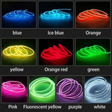 5M USB LED Neon Car Interior Light (7 colours available)
