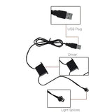 5M USB LED Neon Car Interior Light (7 colours available)