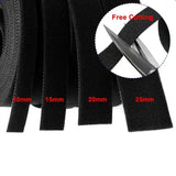5m/Roll Reusable Hook & Loop Cable Ties 10/15/20/25mm Double-Sided Fastening Straps