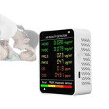 6-in-1 Air Quality Detector – PM2.5, PM10, HCHO, TVOC, CO, CO2 Monitor