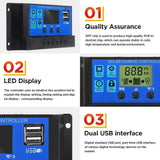 60W Home & Outdoor Solar Power System