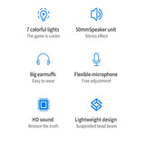 7.1 Gaming Headset with Mic & LED (3 coours available)
