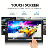 7-Inch Double DIN Car Stereo with Touchscreen, MP5 Player & AUX/TF