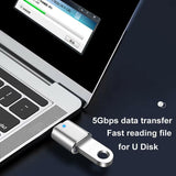 LED USB 3.0 to Type-C Adapter - OTG USB-C and USB-A to Micro USB Female Connector for Samsung, Xiaomi, and POCO Devices
