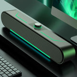 A39 Computer Speaker Surround Soundbar Speaker | 10W Wired Loudspeaker Stereo Subwoofer Sound Bar for Laptop PC Gamer