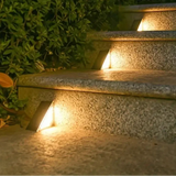 LED Solar Step Lights, Waterproof Outdoor Deck & Stair Lights (8pcs)
