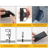 LED Solar Step Lights, Waterproof Outdoor Deck & Stair Lights (8pcs)