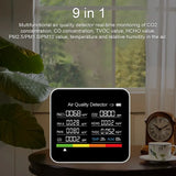 9-in-1 Air Quality Monitor with CO₂, PM & Temperature Sensors