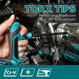 9 Piece T-Handle Torx Wrench Set T10–T50 Two-Tip Star Wrenches