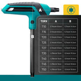 9 Piece T-Handle Torx Wrench Set T10–T50 Two-Tip Star Wrenches