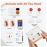 Wireless Caregiver Pager with 2 SOS Buttons (Up to 300mtrs range)
