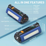 BUVAYE 2000A Professional Car Battery Jump Starter with Built-in 150PSI Air Pump and USB Power Bank for 12V Vehicles