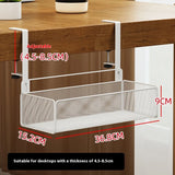 Adjustable Under-Desk Cable Management Tray with Clamp Mount for Professional and Home Environments