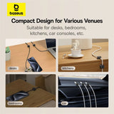 Magnetic Cable Organizer with Adjustable Cord Management