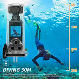 DIXSG  4K 1080P WiFi Full HD Mini Camcorder with 270° Rotation and Waterproof Case for Outdoor Sports Documentation