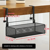 Adjustable Under-Desk Cable Management Tray with Clamp Mount for Professional and Home Environments