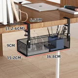 Adjustable Under-Desk Cable Management Tray with Clamp Mount for Professional and Home Environments