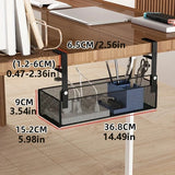 Adjustable Under-Desk Cable Management Tray with Clamp Mount for Professional and Home Environments