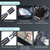 Emergency Rescue Tool: Essential 2-in-1 Car Glass Breaker and Seatbelt Cutter with Durable Tungsten Steel Hammer