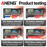 ANENG BT-168 PRO Digital Battery Tester: Accurate Capacity Assessment for AAA, AA, C, D, 9V, and Button Cells