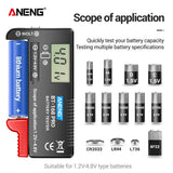 ANENG BT-168 PRO Digital Battery Tester: Accurate Capacity Assessment for AAA, AA, C, D, 9V, and Button Cells