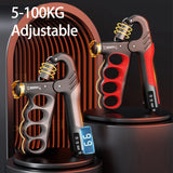 Premium Adjustable Grip Strengthener for Hand and Wrist - Enhance Muscle Recovery with 5-150Kg Resistance Levels