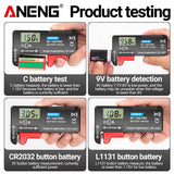 ANENG BT-168 PRO Digital Battery Tester: Accurate Capacity Assessment for AAA, AA, C, D, 9V, and Button Cells