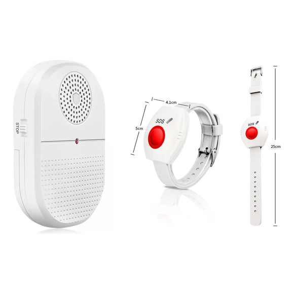 Wireless Caregiver Pager with SOS Call Button Watch