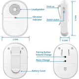 Wireless Caregiver Pager x 2 Call button Pendants
