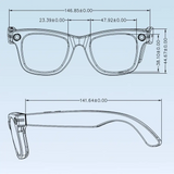 AI Smart Glasses with 5MP Camera & Bluetooth
