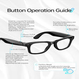 AI Smart Glasses with 5MP Camera & Bluetooth