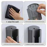 No-Drill Wall-Mounted Remote Control Holder