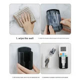 No-Drill Wall-Mounted Remote Control Holder