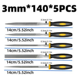 Alloy Steel Precision File Set (5pcs) (2 sizes available)