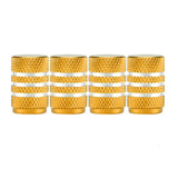 Aluminium Tire Valve Stem Caps (4Pcs) (different colours available)